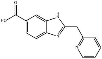 1H-Benzimidazole-6-carboxylic acid, 2-(2-pyridinylmethyl)-,2007919-45-9,结构式