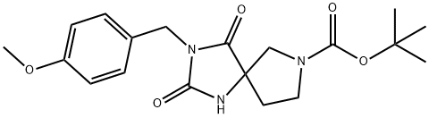 Tert-Butyl 3-(4-Methoxybenzyl)-2,4-Dioxo-1,3,7-Triazaspiro[4.4]Nonane-7-Carboxylate(WXC00867) Structure