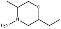 4-Morpholinamine, 2-ethyl-5-methyl- 化学構造式