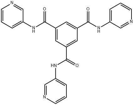 N1,N3,N5-tris(pyridin-4-yl)benzene-1,3,5-tricarboxamide Struktur