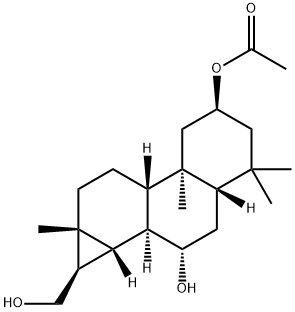 2α-Acetoxy-14,15-cyclopimara-7β,16-diol Structure