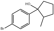 Cyclopentanol, 1-(4-bromophenyl)-2-methyl- 化学構造式