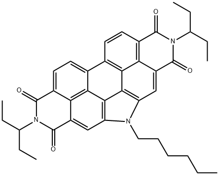 1H-Pyrrolo[2',3',4',5':4,5]phenanthro[2,1,10-def:7,8,9-d'e'f']diisoquinoline-1,3,7,9(2H,5H,8H)-tetrone, 2,8-bis(1-ethylpropyl)-5-hexyl-|1H-Pyrrolo[2',3',4',5':4,5]phenanthro[2,1,10-def:7,8,9-d'e'f']diisoquinoline-1,3,7,9(2H,5H,8H)-tetrone, 2,8-bis(1-ethylpropyl)-5-hexyl-