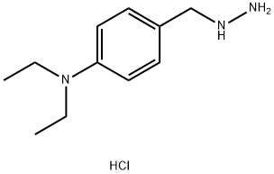 Benzenamine, N,N-diethyl-4-(hydrazinylmethyl)-, hydrochloride (1:) Struktur