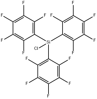 Benzene, 1,1',1''-(chlorosilylidyne)tris[2,3,4,5,6-pentafluoro- 结构式