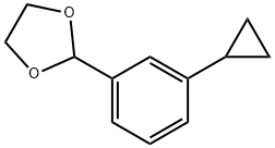 2-(3-cyclopropylphenyl)-1,3-dioxolane Structure