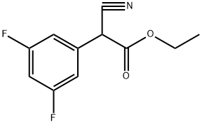 ethyl 2-cyano-2-(3,5-difluorophenyl)acetate Struktur