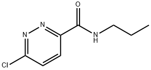3-Pyridazinecarboxamide, 6-chloro-N-propyl- 化学構造式