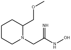 1-Piperidineethanimidamide, N-hydroxy-2-(methoxymethyl)- 结构式