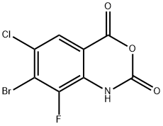 2H-3,1-Benzoxazine-2,4(1H)-dione, 7-bromo-6-chloro-8-fluoro- Structure