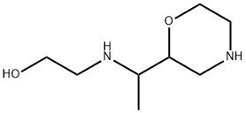 Ethanol, 2-[[1-(2-morpholinyl)ethyl]amino]- Struktur