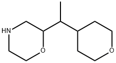 Morpholine, 2-[1-(tetrahydro-2H-pyran-4-yl)ethyl]- Structure