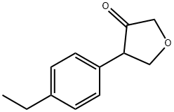 3(2H)-Furanone, 4-(4-ethylphenyl)dihydro- 化学構造式