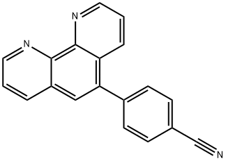 4-(1,10-phenanthrolin-5-yl)benzonitrile,2030122-06-4,结构式