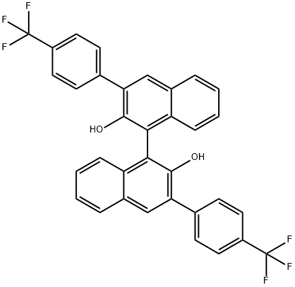 [1,1'-Binaphthalene]-2,2'-diol, 3,3'-bis[4-(trifluoromethyl)phenyl]- Struktur
