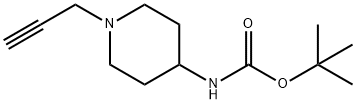 叔丁基(1-(丙-2-炔-1-基)哌啶-4-基)氨基甲酸酯 结构式