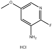 2-fluoro-5-methoxypyridin-3-amine hydrochloride 化学構造式