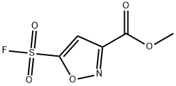 methyl 5-(fluorosulfonyl)-1,2-oxazole-3-carboxylate Struktur