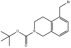 tert-butyl 5-(bromomethyl)-1,2,3,4-tetrahydroisoquinoline-2-carboxylate Structure