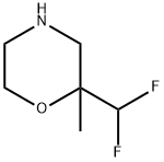 Morpholine, 2-(difluoromethyl)-2-methyl- Struktur