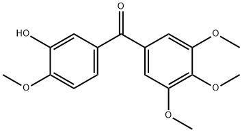 (3-Hydroxy-4-methoxyphenyl)(3,4,5-trimethoxyphenyl)methanone Structure