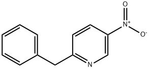 Pyridine, 5-nitro-2-(phenylmethyl)- Structure