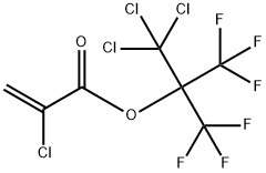 1,1-Bis(trifluoromethyl)-2,2,2-trichloroethyl 2-сhloroacrylate Struktur