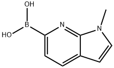 Boronic acid, B-(1-methyl-1H-pyrrolo[2,3-b]pyridin-6-yl)- Struktur