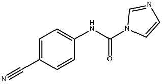 N-(4-氰基苯基)-1H-咪唑-1-甲酰胺, 204390-13-6, 结构式