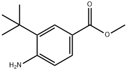 Benzoic acid, 4-amino-3-(1,1-dimethylethyl)-, methyl ester Structure