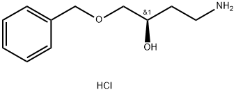 (2R)-4-amino-1-(benzyloxy)butan-2-ol hydrochloride 化学構造式