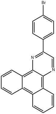 Dibenzo[f,h]quinoxaline, 2-(4-bromophenyl)- Struktur