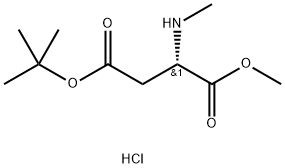 L-Aspartic acid, N-methyl-, 4-(1,1-dimethylethyl) 1-methyl ester, hydrochloride (1:1),2044710-74-7,结构式