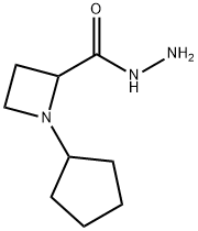 1-cyclopentylazetidine-2-carbohydrazide Structure