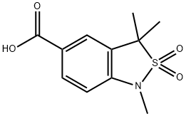 1,3,3-trimethyl-2,2-dioxo-1,3-dihydro-2lambda6,1-benzothiazole-5-carboxylic acid Structure