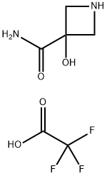 3-hydroxyazetidine-3-carboxamide trifluoroacetic acid Structure