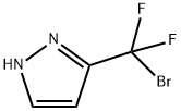 1H-Pyrazole, 3-(bromodifluoromethyl)- 化学構造式