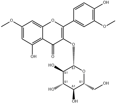 rhamnazin-3-O-b-D-glucoside 化学構造式