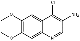 3-Quinolinamine, 4-chloro-6,7-dimethoxy- Struktur