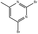 2,4-二溴-6-甲基嘧啶 结构式