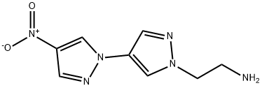 2-(4-nitro-1'H-1,4'-bipyrazol-1'-yl)ethanamine 结构式