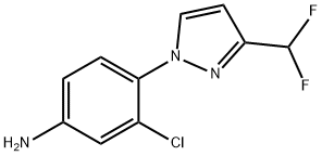 3-chloro-4-[3-(difluoromethyl)-1H-pyrazol-1-yl]aniline|