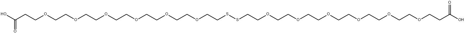 Acid-PEG6-SS-PEG6-Acid Structure