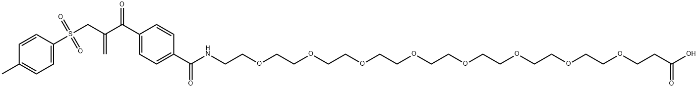 活性单砜-八聚乙二醇-羧酸,2055048-45-6,结构式