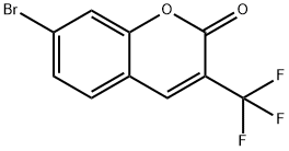 2H-1-Benzopyran-2-one, 7-bromo-3-(trifluoromethyl)- Structure