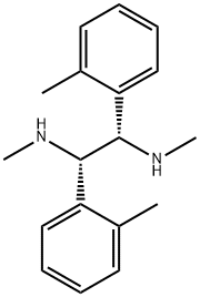 (1S,2S)- N1,N2-二甲基-1,2-二-O-甲苯基乙烷-1,2-二胺 结构式
