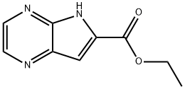 5H-Pyrrolo[2,3-b]pyrazine-6-carboxylic acid, ethyl ester 结构式