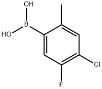 4-Chloro-5-fluoro-2-methylphenylboronic acid Structure