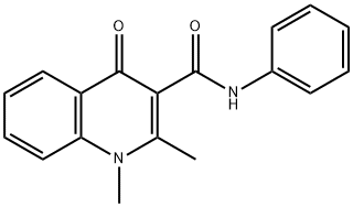 3-Quinolinecarboxamide, 1,4-dihydro-1,2-dimethyl-4-oxo-N-phenyl- Struktur