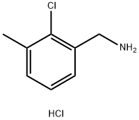 2-氯-3-甲基苄胺盐酸盐 结构式